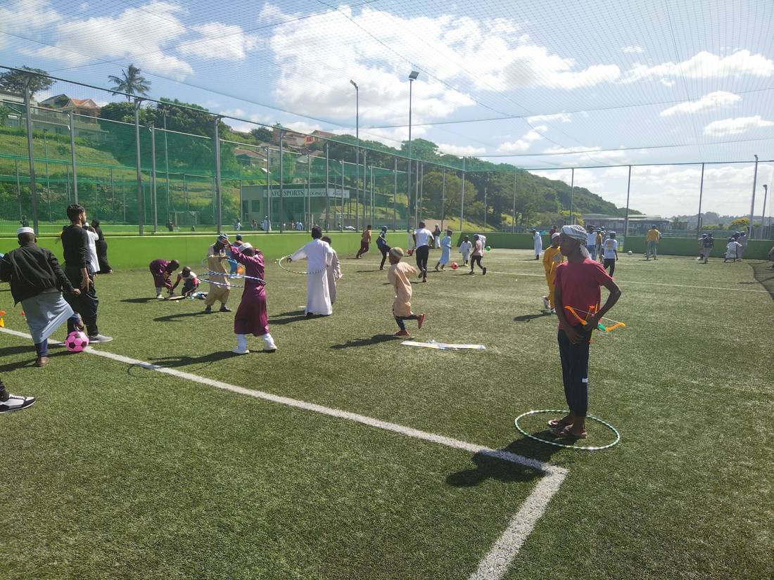 Children enjoying a community event